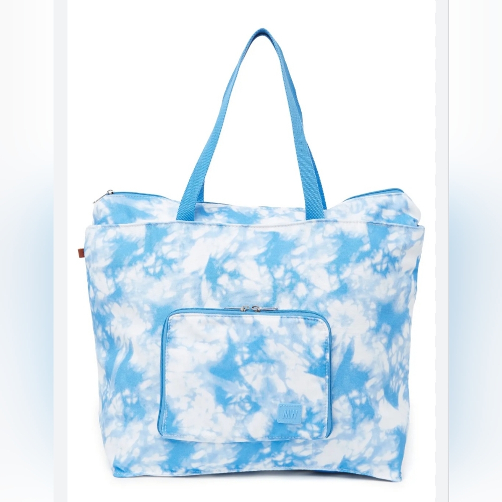 Most Wanted Foldable Blue Tie-Dye Tote Bag